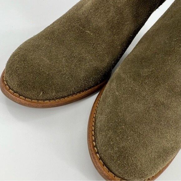 Jack Rogers Greer Boho Suede Ankle Booties Olive Size 8 - Picture 3 of 16